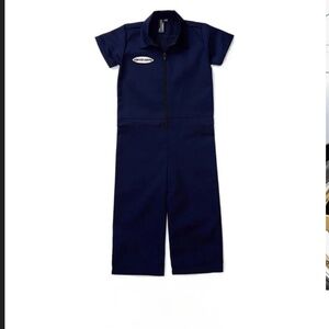 NWT Knuckleheads Toddler Navy Blue Grease Monkey Mechanic Coverall Jumpsuit 3T